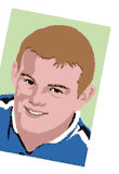 Cartoon of a footballer