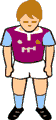Cartoon of a footballer