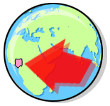 Map of the world highlighting Nigeria