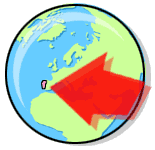 Map of the world highlighting Portugal