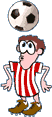 Cartoon of a footballer