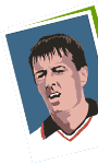 Cartoon of a footballer