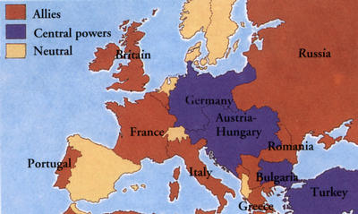 Spain, Switzerland, Albania, the Netherlands, Denmark, Norway, and Sweden all remained neutral in the First World War.