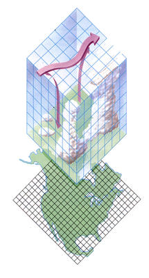 A computer-generated model of cloud formation over North America