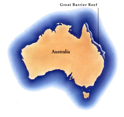 Australia's Great Barrier Reef is the largest coral reef in the World.