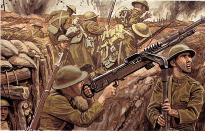 The main area of fighting in France and Belgium was called the Western Front, where soldiers fought from trenches.