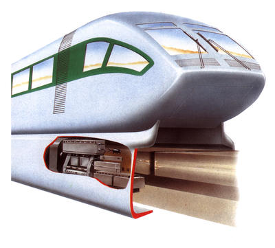 In 1996 a Maglev train opened at Disney World in Florida.