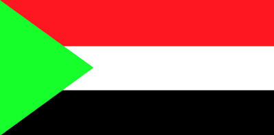 Sudan gained independence from Britain and Egypt in 1956. Its flag shows the Arab colours.