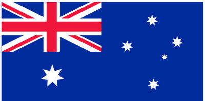 The Southern Cross, shown on Australia's flag, is visible at night only in the southern hemisphere.